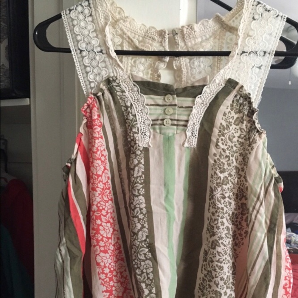 Cabi bohemian style tank top